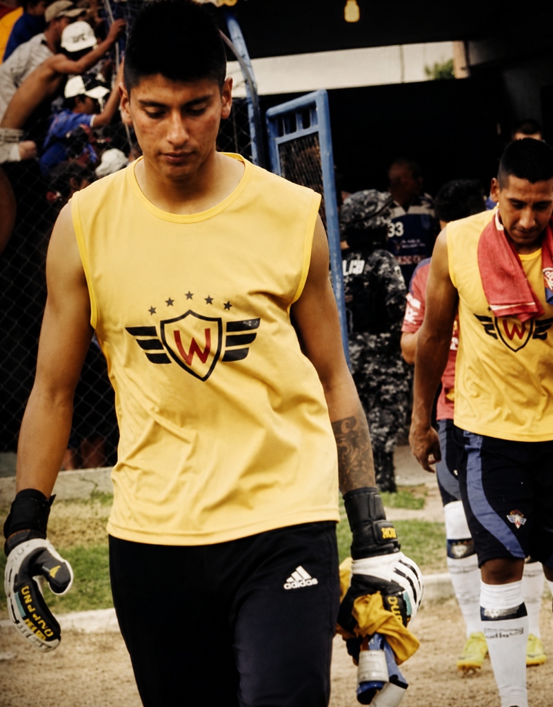 Christian Salinas con la camiseta de Jorge Wilstermann